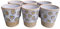 PintoCer - 6 bicchieri in ceramica di gres, bicchieri d'acqua, bevande e succhi di frutta, 250 ml, design elegante, perfetti per casa, ristorante e feste, lavabili in lavastoviglie