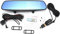 NCONCO Dual-Dash-Kamera Rückspiegel Dashcam 4,3-Zoll-Spiegel Dashcam 4,3-Zoll-Rückspiegel-Kamera 1080p Full HD Smart-Rückspiegel für Autos, Lastwagen, Parküberwachung, Schleife, Built-in G-Sensor