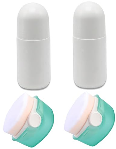 4 PCs Sonnenschutzbürste, Sonnenschutzanwalt für Kinder und 1,7 oz leere Rolle auf Flaschen mit Deckel einfach zu auftragen tragbarer Sonnenschutzanwalt für Familienreisen