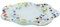 SOSPIRI VENEZIA Coppia di Sottobicchieri Fiore in Vetro Stile Murano 13x13 cm per Bicchieri Tazze Caffè per Casa Bar Ristoranti Idea Regalo