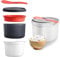 Cuociriso Microonde, Piccolo, 2 L, Cuocipasta Microonde, Cuoci Riso Microonde Piccolo con Paletta di Riso e Coperchio del Filtro, Pentola Microonde, Antiaderente, per Casa Viaggi Ufficio