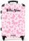 NoBoringSuitcases.com Valise Enfant Fille, Grande Valise, Valise Personnalisable, Serrure TSA, Valise 23kg, Valise Fille Ado, Valise Grande Taille (67cm - 72L) (Motif Papillons Roses - Rose Clair)