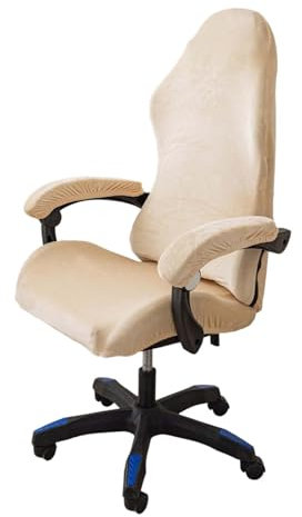 tintoke Gaming Stuhl bezug 4 STK mit Armlehnen/stuhlrücken bezug/sitzbezug bürostuhl,GamingStuhlbezüge Anti-Rutsch,Abnehmbar,waschbar,Gute Elastizität,für Gaming-Stühle, Computerstühle (Beige)