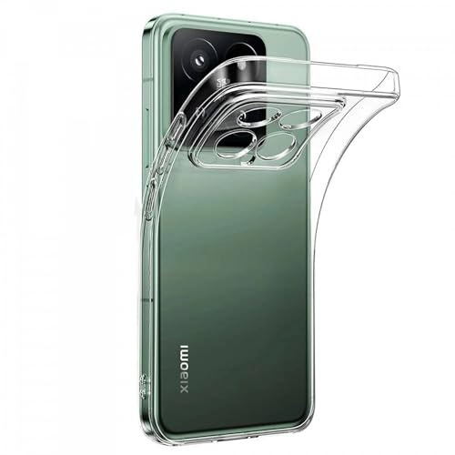 Oprimio Kristallklar Hülle für Xiaomi 14T Pro [Silikon Hülle] [%100 Durchsichtig] [Deutsche Material] [Ultra Dünn] Klar Handyhülle für Xiaomi 14T Pro