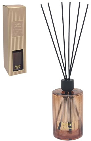 Lesser & Pavey Desire Aroma Oud & Bergamot Reed Diffuser 1000ml | Extra large capacity, decorative glass bottle, continuous fragrance release, ideal for spacious interiors and gifting