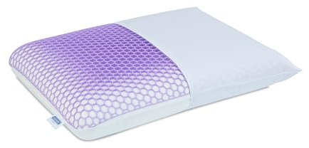 Badum - Nackenstützkissen - Kühlendes Kopfkissen - Größe S - 56x41x12cm - mit Gelschicht mit Wabenstruktur - Bezug aus Baumwolle, Atmungsaktives VitaRest Schaum - Komfortkissen Aeris Stay COOL