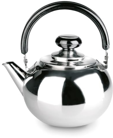 Levitantes Pava-Kaffeemaschine aus Edelstahl, 1,5 l, mit Filter, Zubereitung von Kaffee, Aufgüssen und Erhitzen von Wasser.