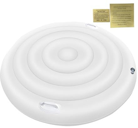 Copertura gonfiabile per piscina, copertura per vasca idromassaggio, con manici, accessorio impermeabile per la prevenzione dei detriti