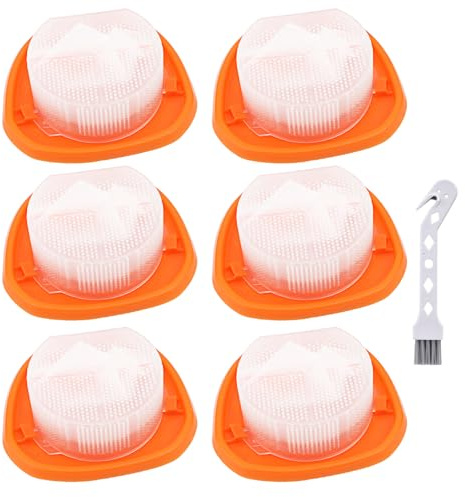 6 Filters for BLACK+DECKER NVC115JL, NVC115JL-QW, NVC115W,NVC115WA-QW | NVC215W, NVC215WA, NVC220WBC, HNVC215B10, HNV215B12 Vacuum Cleaner Filters Replacement # N611068 & N571815