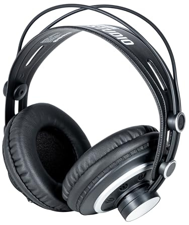 Fame K 610 Studio, Halboffene Studio Kopfhörer, Ausgewogener Sound, Abnehmbares Kabel, Leichtes Gewicht, Hoher Tragekomfort, 3 m Kabellänge