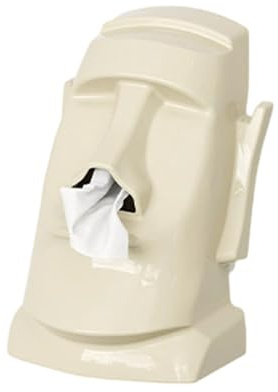 Creativo porta fazzoletti - Statua 'isola di Pasqua - Porta fazzoletti - Supporto per occhiali da sole per cuffie per la casa, l'ufficio, la zona giorno