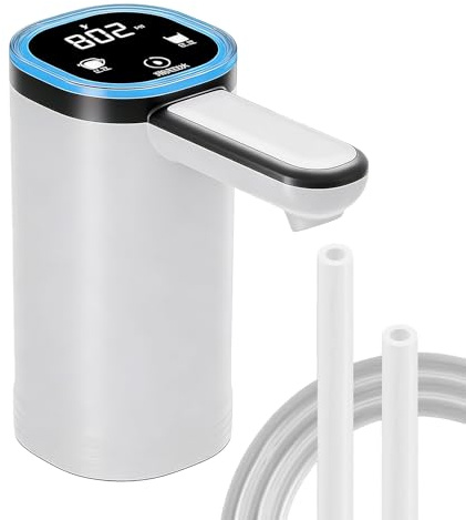 Xujuika Water Bottle Pump,Portable Electric USB Rechargeable Automatic Kitchen Gadgets - Portable Water Pump | for Home Kitchen Camping Picnic Outdoor Tent Countertop RV Offices Dormitory