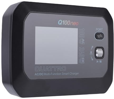 XUXHOU Akkuladegerät, Kunststoff AC DC 100 W DC 240 W Smart-Ladegerät für LiPo LiHV Life Lilon NiMH NiCd Akku (EU-Stecker)