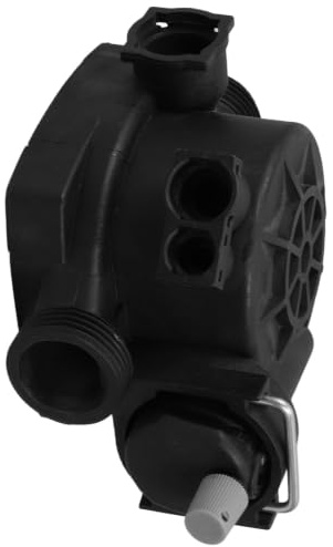 Gas Boiler Pump Head Plastic Black with Integrated Vent Valve