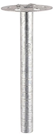 TIMco MIF110 BZP Metal Insulation Fixing Screw M8 x 110 - Zinc (Bag of 100),Silver