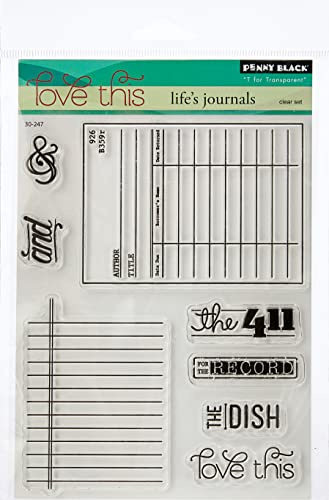 Penny Black Rubber Clear Stamps 12,7 cm x 6,5 Sheet-Life 's Fachzeitschriften