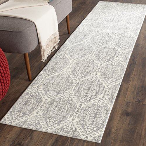 SAFAVIEH Valencia Collection Accent Rug - 2' x 3', Mauve & Cream, Boho Chic Distressed Design, Non-Shedding & Easy Care, Ideal for High Traffic Areas in Entryway, Living Room, Bedroom (VAL206A)
