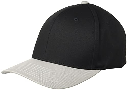 Flexfit Uni 6277T-Flexfit Wooly Combed 2-Tone Cap, blk/Silver, S/M