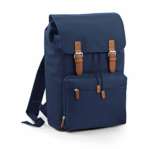 BagBase Unisex BG613FNAV Vintage Laptop Rucksack, French Navy, Medium