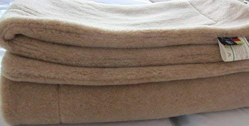 Oberbett Lama Alpaka gewendet Doppelt 180x200 cm 20% Lama 80% Merino Wolle
