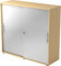 bümö Schiebetürenschrank 3OH - Aktenschrank abschließbar, Sideboard Schrank mit Schiebetüren in Ahorn/Silber - Büroschrank aus Holz mit Schiebetür, Büro Kommode für Ordner & Co.