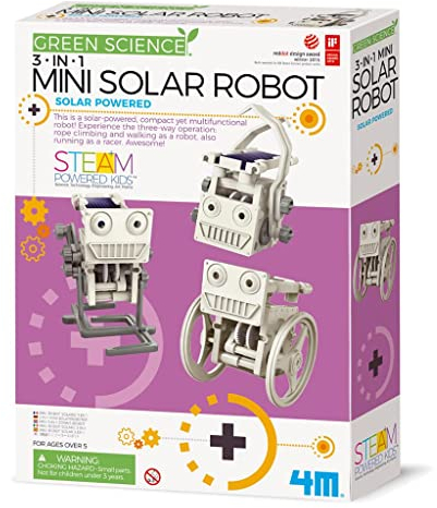 4M 3-in-1 Eco Engineering Mini Solar Robot Toy