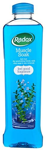 Revitalize Your Body with RADOX Herb Bath Muscle Soak Blended with Sea Minerals & Sage, 500ml (Pack of 4)