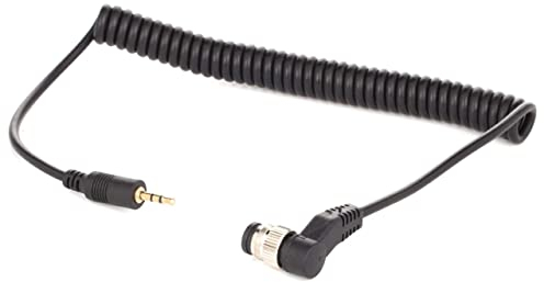 vhbw Kabel Anschlusskabel kompatibel mit Nikon D3, D300, D300s, D3s, D3X, D4, D4s, D5, D500, D700 Kamera, DSLR - 112cm, Spiralkabel