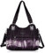 Angel Barcelo Roomy Fashion Hobo Damenhandtaschen, Damen Geldbörse, Umhängetaschen, Umhängetasche Tote, Gewaschene Ledertasche Lila