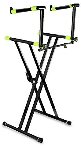 Gravity KSX2 Keyboard Stand X Form Double inc KSX2T Tilting Tier Piano Musician Band