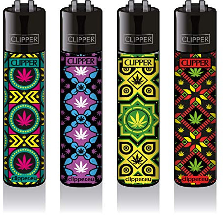 Clipper® Feuerzeuge - Leaves #32-4er Set