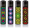 Clipper® Feuerzeuge - Leaves #32-4er Set