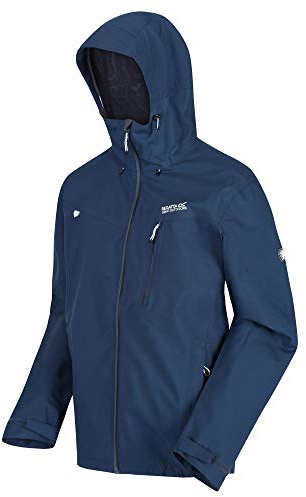 Regatta Birchdale Waterproof Jacket Mens - Outdoor Rain Jacket men - lightweight , waterpoof & windbreaker raincoat - hooded Shell - walking , hiking & activity Waterproof Jacket