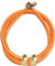 TGO Gasgeräte GmbH Propan-Gasschlauch 80 cm WINTERFEST 2 X 1/4 links (Orange, Gummi, für Gewinden-Außenmaßen mit ca. 12-13mm)