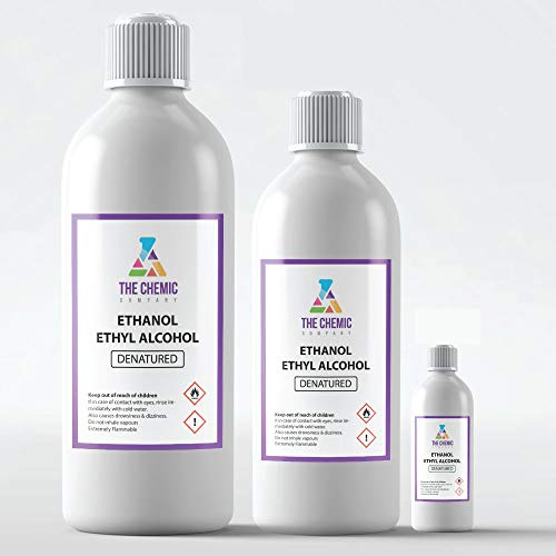 ETHANOL Denatured Alcohol, Ethyl Alcohol - 100ML, 300ML, 1L, 5L, ALL SIZES (1 LITRE)