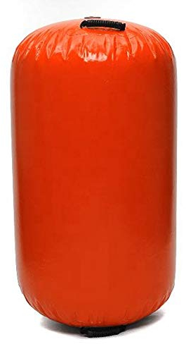 Luft Rollen Spur Zylinder Aufblasbar Gymnastik Stolpern Matte Luft Rollen Yoga Tumble Spur Fitness Übung Walze zum Heimgebrauch/Fitnessstudio/Taekwondo/Ausbildung/Cheerleading,Orange,100*65cm