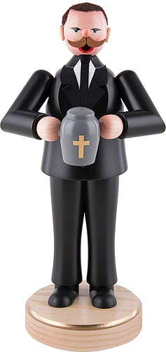 Kunsthandwerk Eva Beyer Räuchermännchen Bestatter - 22 cm