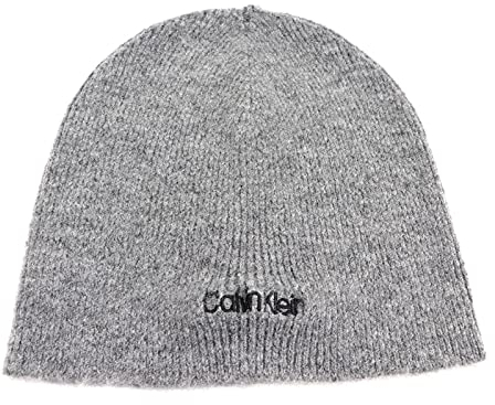 Calvin Klein Basic Wool No Fold Beanie Charcoal