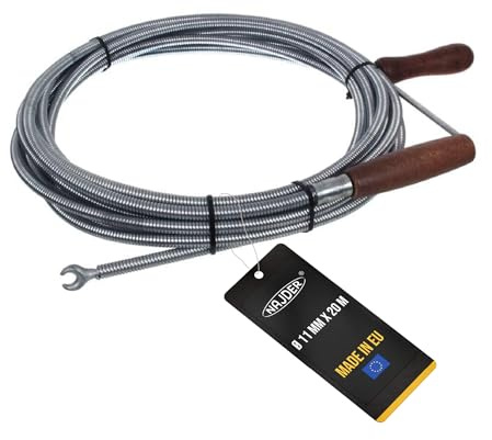 Die Rohrreinigungsspirale mit Kralle abwasserspirale 11 mm für Rohre 100 mm… (20 m)