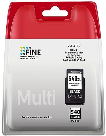 PG-540XL Ersatzpatronen für Canon 540 Canon PG-540 kompatibel für Canon PIXMA MG3650 MG3550 MG4250 Drucker (1 Schwarz)