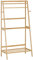 HOMCOM Portant à vêtements avec 2 étagères 2 crochets et 1 barre de suspension en bambou - 82 x 36,8 x 140 cm