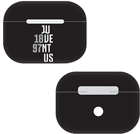 Head Case Designs Offizielle Juventus Football Club Typographie Kunst Vinyl Haut Aufkleber Abziehbild Abdeckung kompatibel mit Apple AirPods Pro