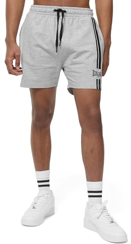 Lonsdale Men's Ardcharnich Shorts, Marl Grey/Black, XXXL