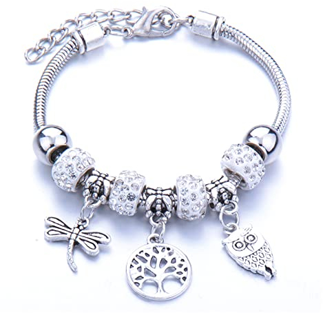 Bracelets femme arbre de vie pendentifs réglable argent bracelet acier inoxydable bijoux cadeau anniversaire fête des mères cadeaux pour elle