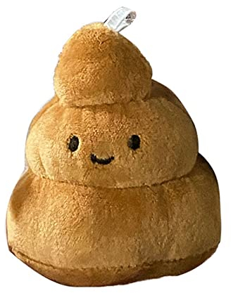 Keenso Poop-Plüsch-Puppen-Anhänger, Lustige Emotionen, Niedliches Dekoratives Gefülltes Poop-Plüschtier für Kühlschrankmagnet