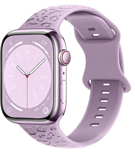 MARICATO Cinturino sportivo aggiornato compatibile con cinturini Apple Watch da 49 mm 45 mm 44 mm 42 mm, cinturino regolabile di ricambio per iWatch serie 9, 8, 7, 6, 5, 4, 3, 2, 1, SE (Lavanda