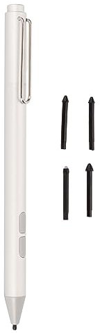 Vikye Stylet, Stylet pour Tablette, Stylet Numérique Actif, sensibilité à la Pression avec 4 Pointes pour HP pour Envy X360 pour Pavilion X360 pour ASUS (Argent)