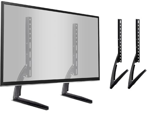 Trintion Universal TV Stand for 26-42 Inch LCD LED TV - Adjustable Legs, Strong Screen Bracket, VESA Max 300 x 300mm, Up to 30Kg