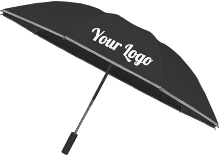 TOPTIE Paraguas Plegable Antiviento Paraguas Portátil de Viaje Sombrilla Mujer y Hombre Personaliza con Logotipos