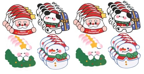 Lurrose 32 Stk Cartoon-weihnachtskarte Wertschätzungskarten Grub Hub Schneemannkarten Weihnachtskarten Lustige Weihnachtswünsche Blumendruck Student Weihnachten Papier Außerirdischer
